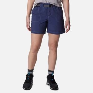Columbia Cargo Shorts Nylon Sandy River Stretch Trail Hiking Blue Women’s Size S